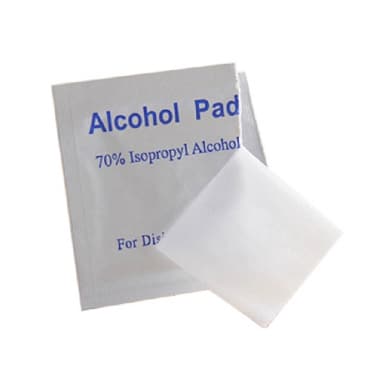 alcohol swab for acupuncture points