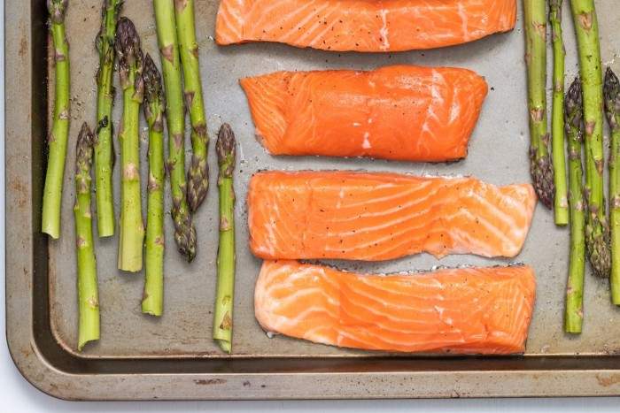 Some Salmon Fillet and Asparagus